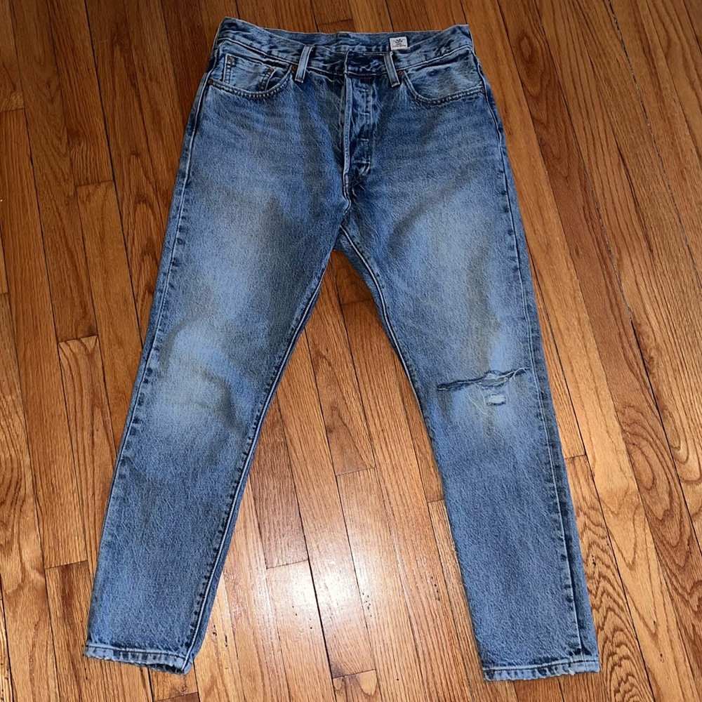 Levis 502 White Oak Cone Denim